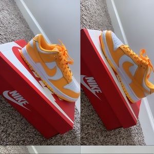 Orange/White Nike Dunks